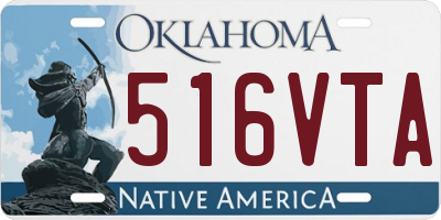 OK license plate 516VTA