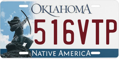 OK license plate 516VTP