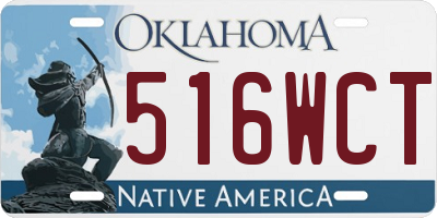 OK license plate 516WCT