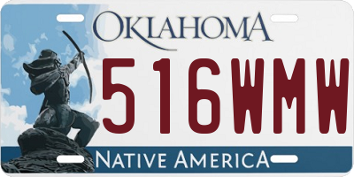 OK license plate 516WMW