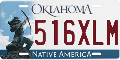 OK license plate 516XLM