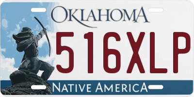 OK license plate 516XLP