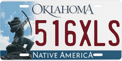 OK license plate 516XLS