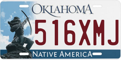 OK license plate 516XMJ