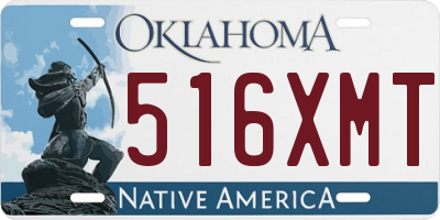 OK license plate 516XMT
