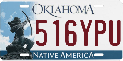 OK license plate 516YPU