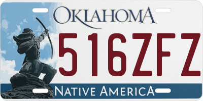 OK license plate 516ZFZ