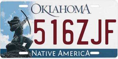 OK license plate 516ZJF