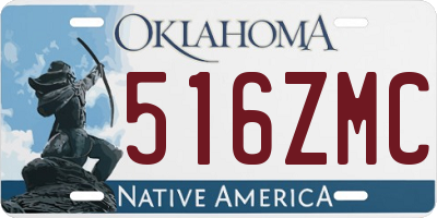 OK license plate 516ZMC