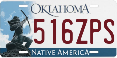 OK license plate 516ZPS