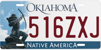 OK license plate 516ZXJ