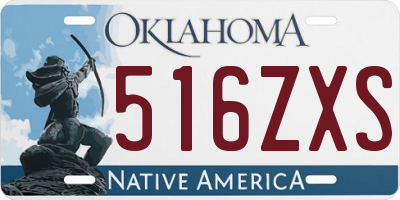OK license plate 516ZXS