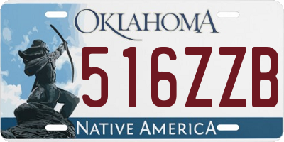 OK license plate 516ZZB