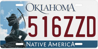 OK license plate 516ZZD