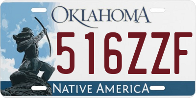 OK license plate 516ZZF