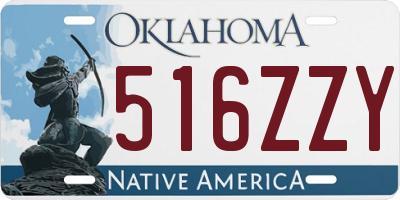 OK license plate 516ZZY