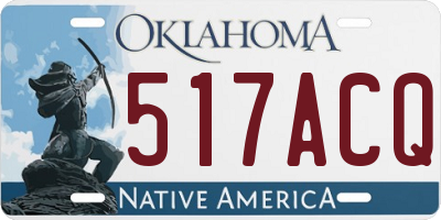 OK license plate 517ACQ