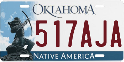 OK license plate 517AJA