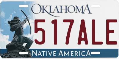 OK license plate 517ALE