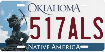 OK license plate 517ALS
