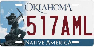 OK license plate 517AML