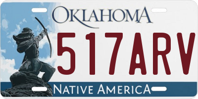 OK license plate 517ARV