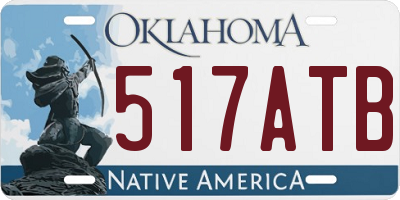 OK license plate 517ATB