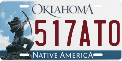 OK license plate 517ATO