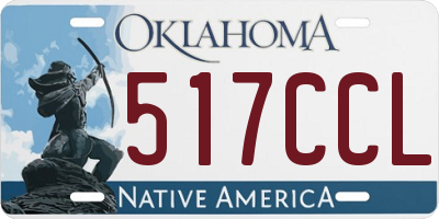 OK license plate 517CCL
