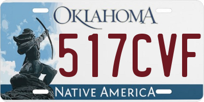 OK license plate 517CVF