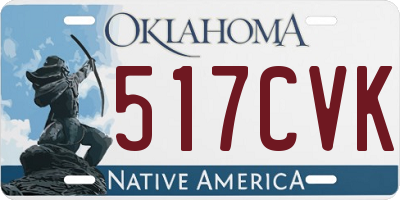 OK license plate 517CVK