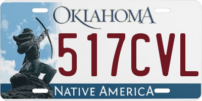 OK license plate 517CVL