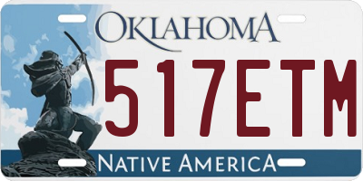OK license plate 517ETM