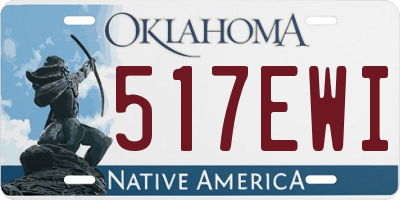 OK license plate 517EWI