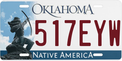 OK license plate 517EYW
