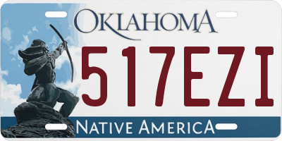 OK license plate 517EZI