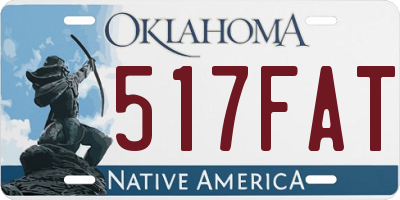 OK license plate 517FAT