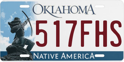 OK license plate 517FHS