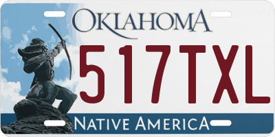 OK license plate 517TXL