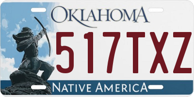 OK license plate 517TXZ
