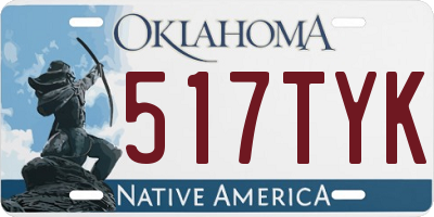 OK license plate 517TYK