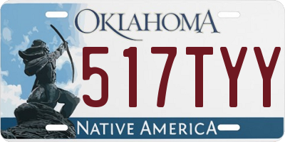 OK license plate 517TYY