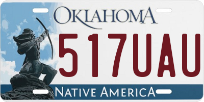 OK license plate 517UAU