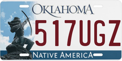 OK license plate 517UGZ