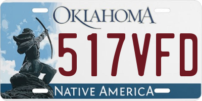OK license plate 517VFD