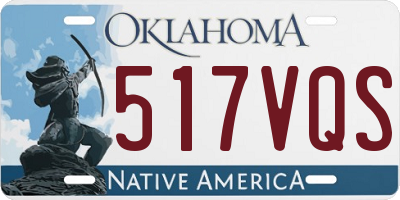 OK license plate 517VQS