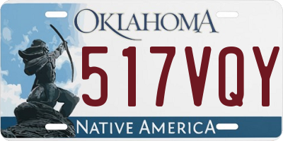 OK license plate 517VQY