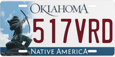 OK license plate 517VRD
