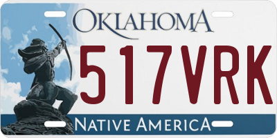 OK license plate 517VRK