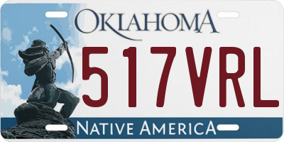 OK license plate 517VRL